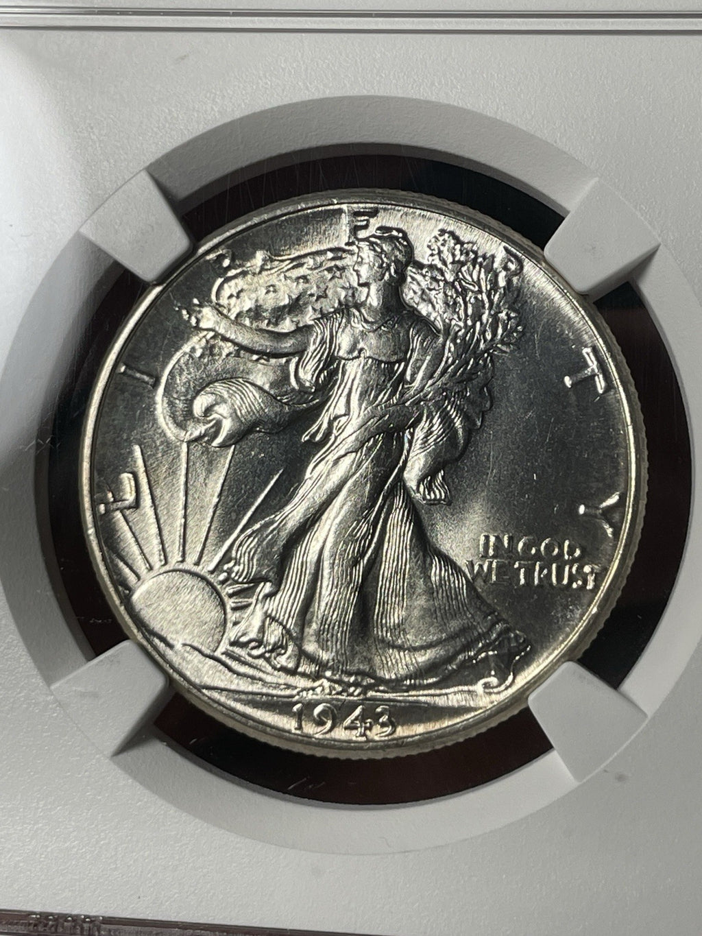 1943 NGC AU58 CAC Walking Liberty Half Dollar Everyman Registry