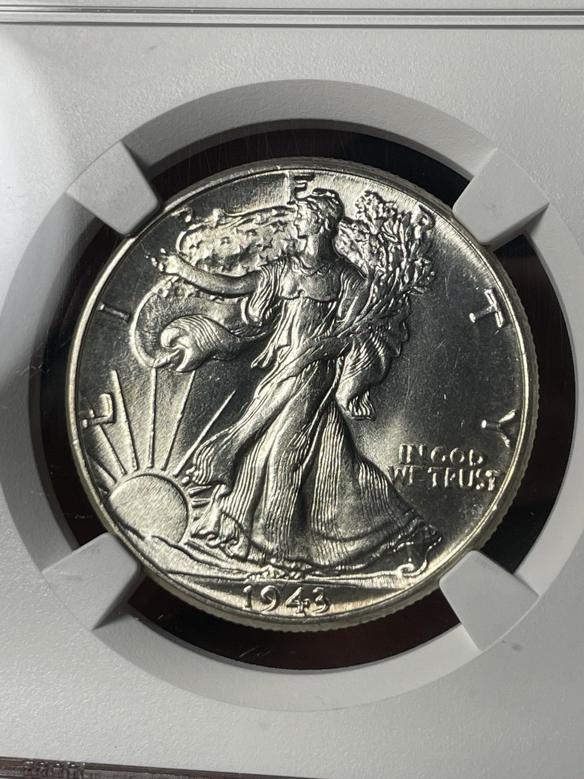 1943 NGC AU58 CAC Walking Liberty Half Dollar Everyman Registry