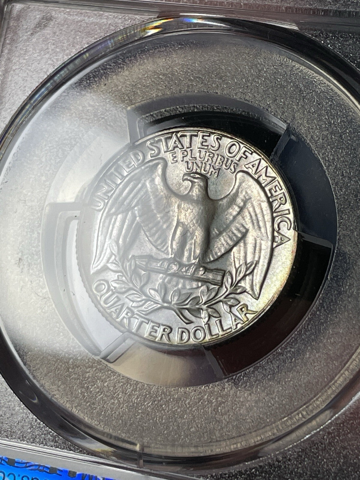 1940 PCGS PR67+ CAC Washington Silver Quarter Toned