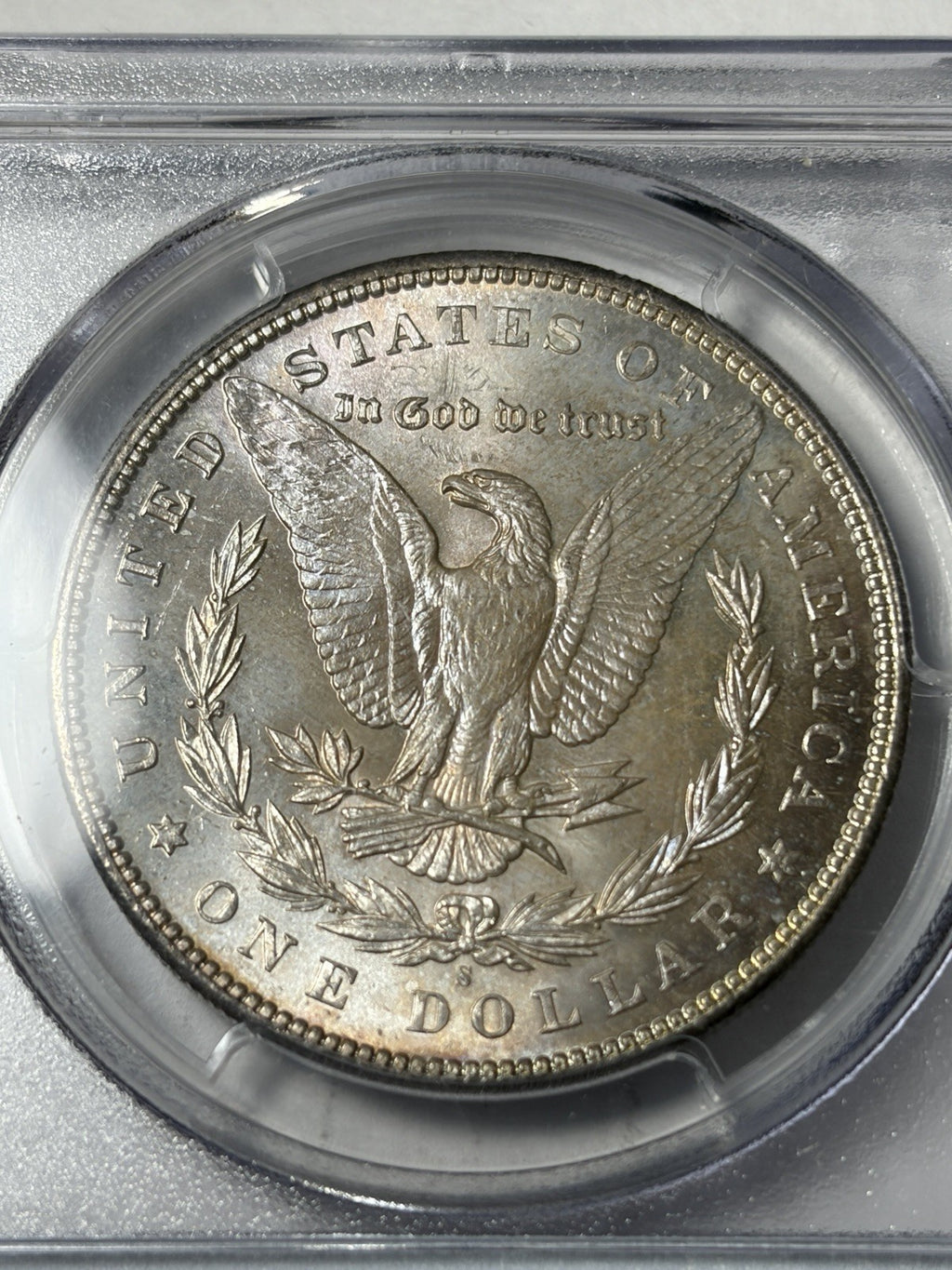 1898-S PCGS MS63 Morgan Silver Dollar Toned