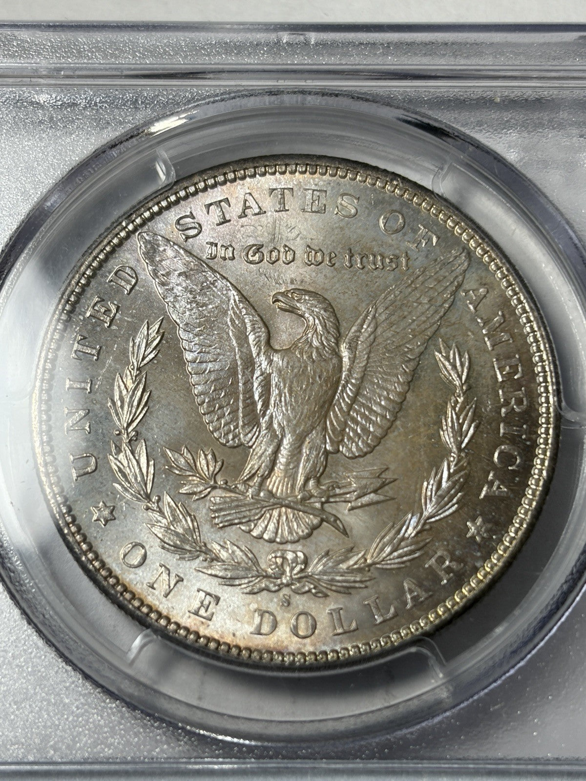 1898-S PCGS MS63 Morgan Silver Dollar Toned