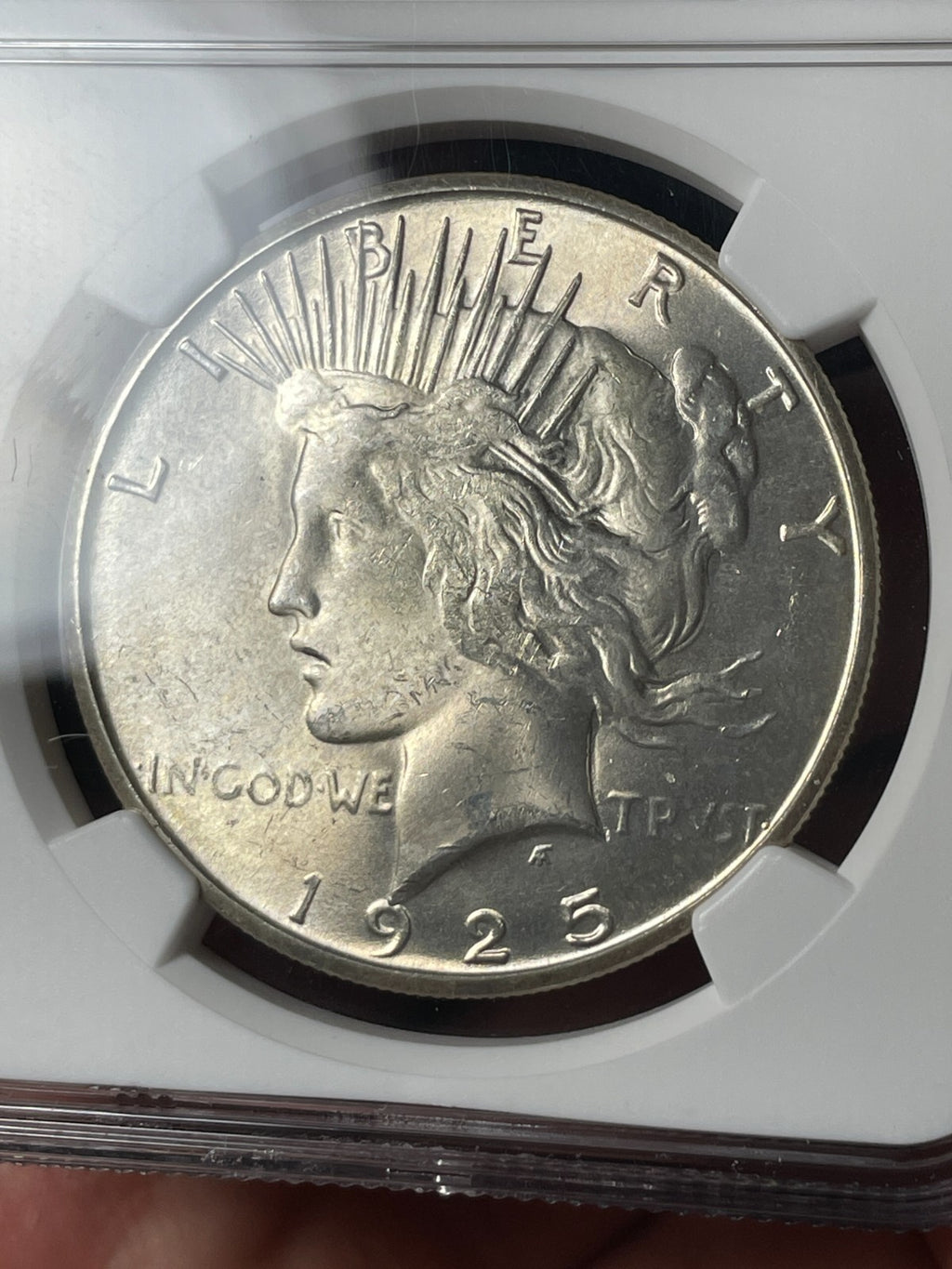1925-S NGC MS62 CAC Peace Silver Dollar - EX. MS63 Tougher Date