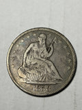 1858 Seated Liberty Half Dollar