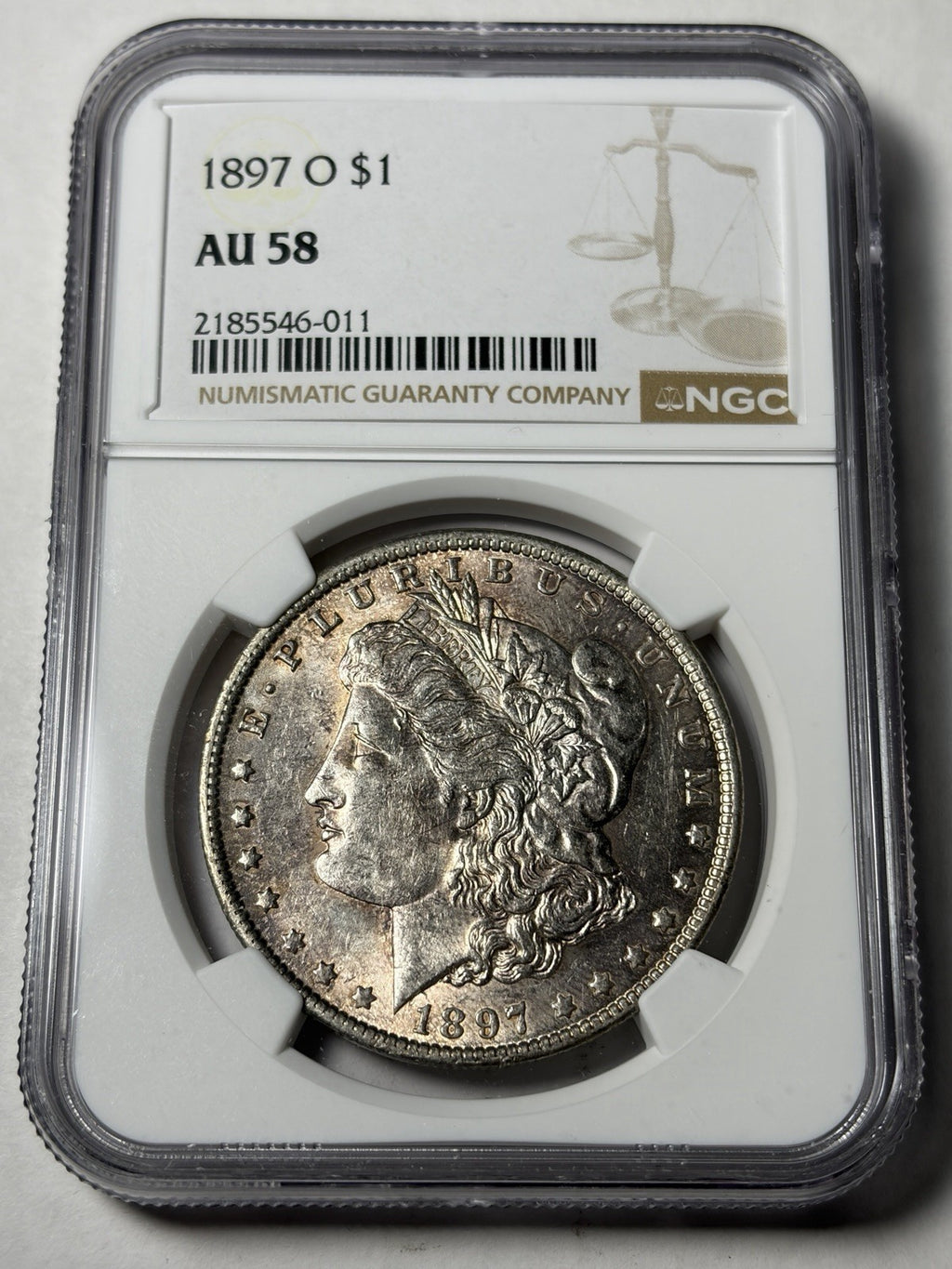 1897-O NGC AU58 Morgan Silver Dollar