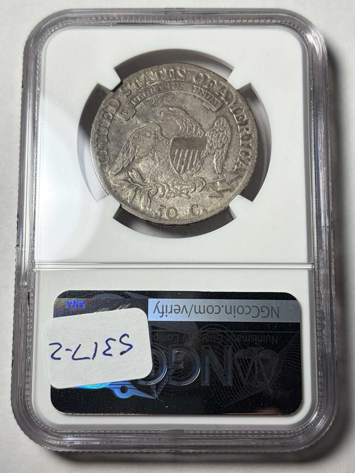 1813 NGC VF35 CAC Capped Bust Half Dollar