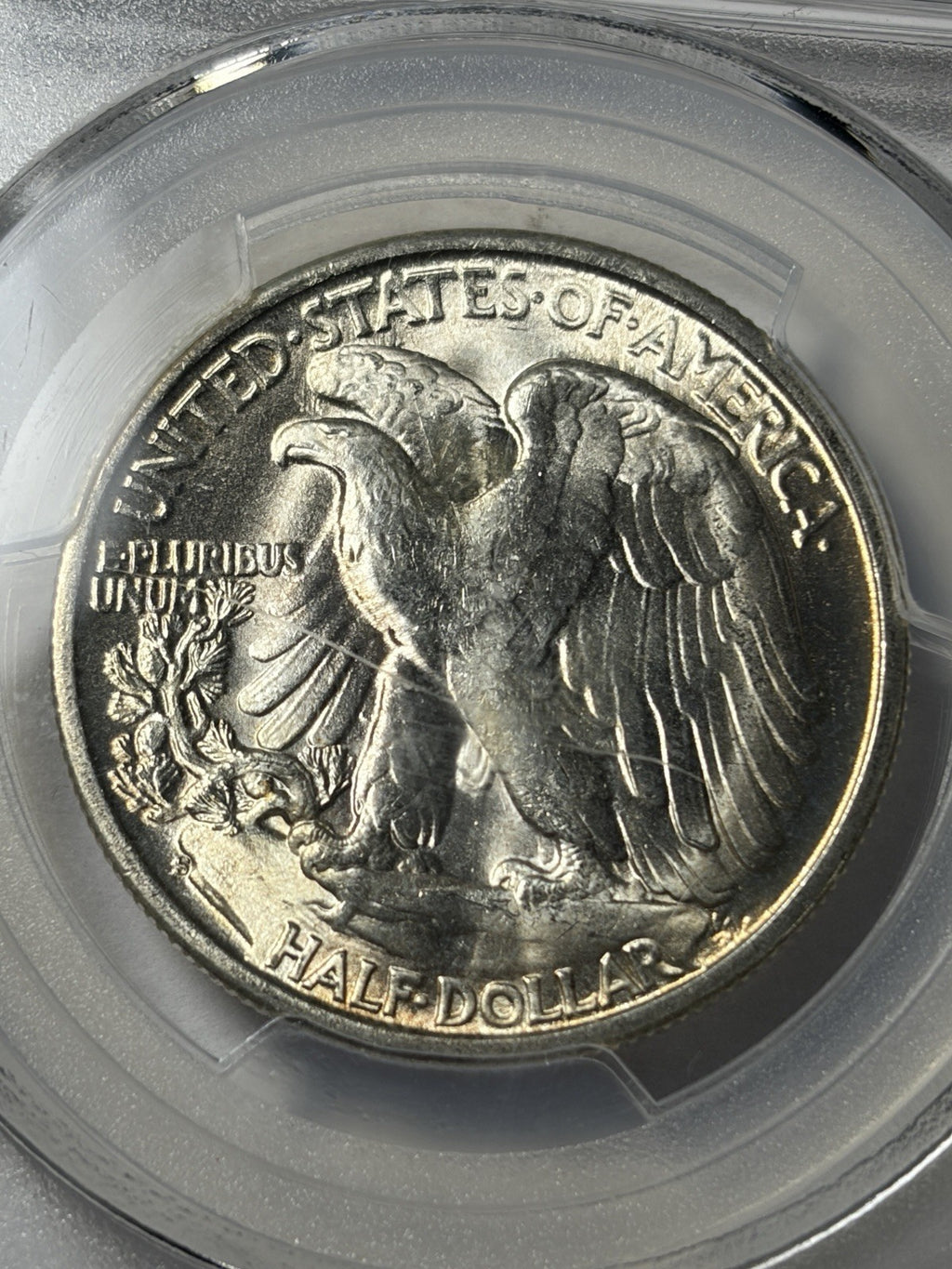 1945-S PCGS MS64 Walking Liberty Half Dollar Toned