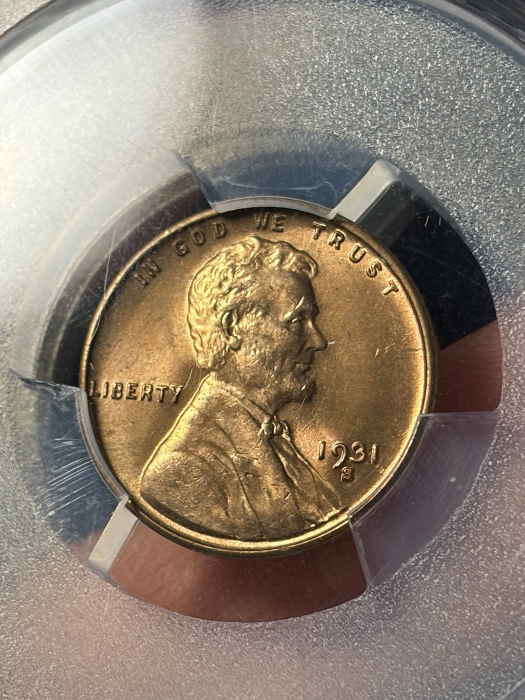 1931-S PCGS MS65 RD Lincoln Wheat Cent Key Date