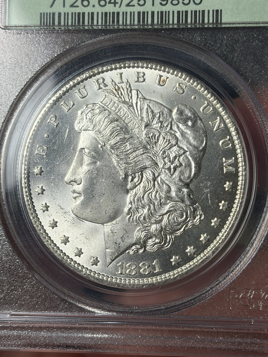 1881-CC PCGS MS64 CAC Morgan Silver Dollar Old Green Holder