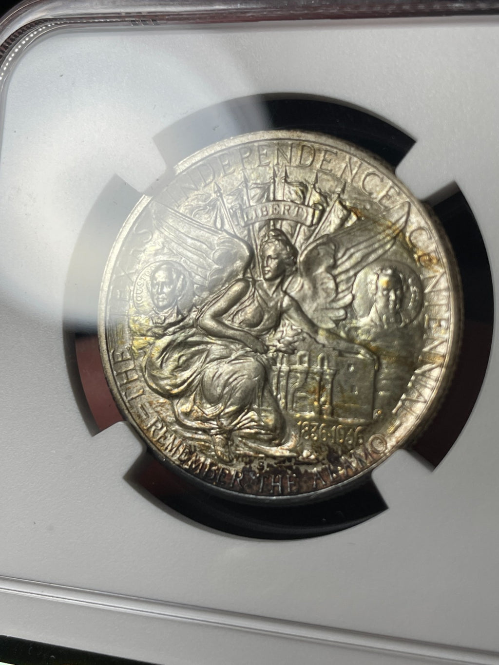 1935-S NGC MS66 CAC Texas Silver Commemorative Half Dollar Original