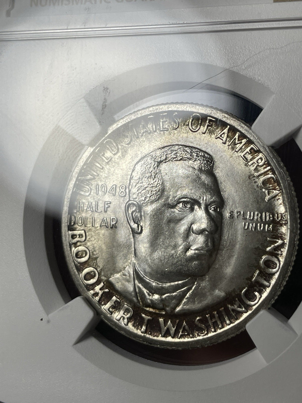 1948-D NGC MS66+ CAC Booker T Washington BTW Commemorative Half Dollar