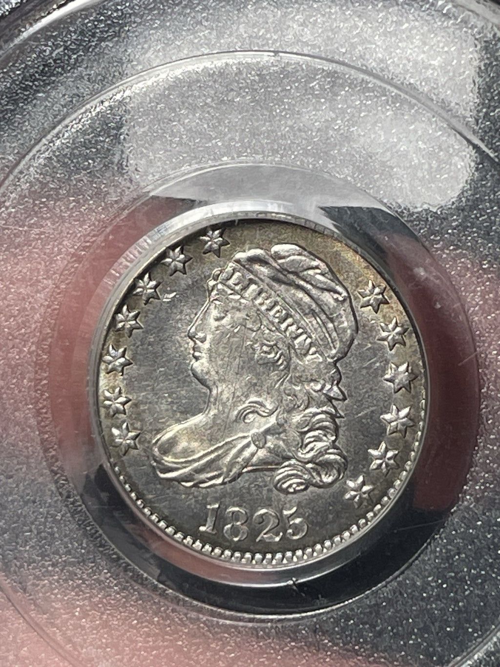 1825 PCGS MS62 Capped Bust Dime Old Green Holder