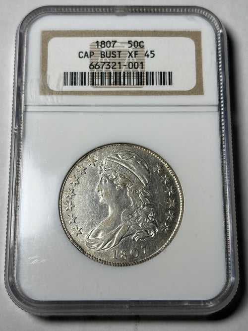 1807 NGC XF45 Capped Bust Half Dollar