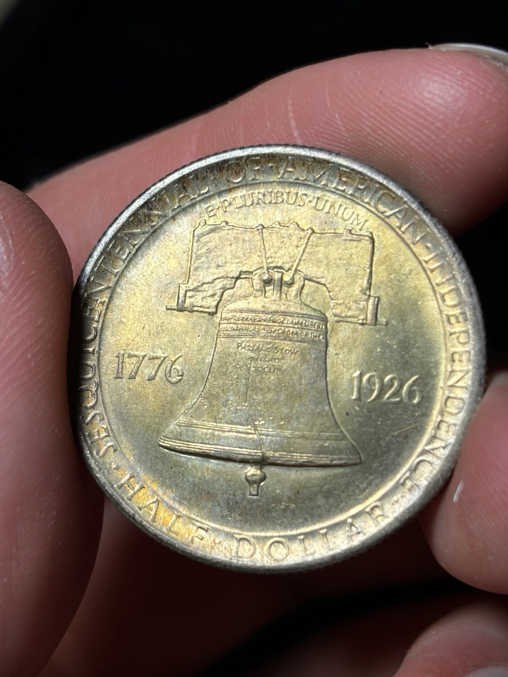 1926 Sesquicentennial Commemorative Half Dollar Toned