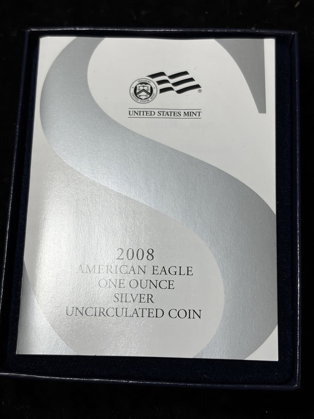 2008-W Reverse of 2007 NGC MS69 American Silver Eagle With OGP