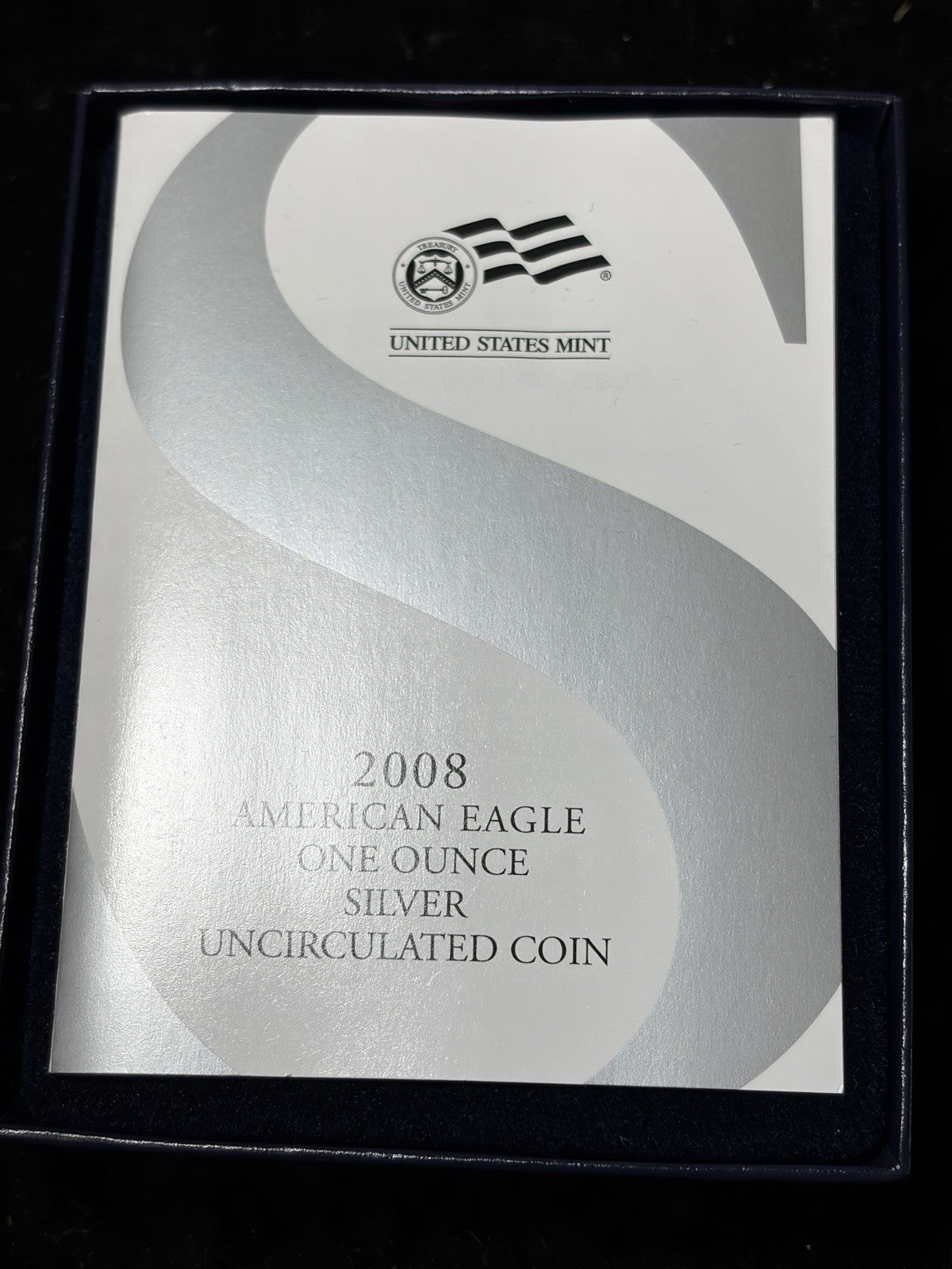 2008-W Reverse of 2007 NGC MS69 American Silver Eagle With OGP