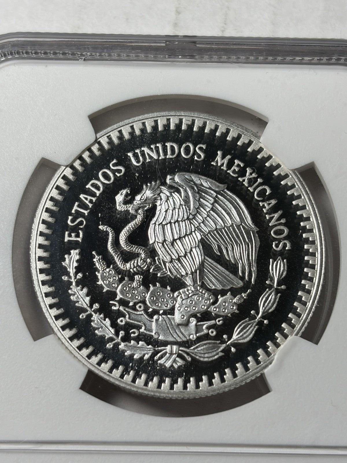 1991 Mo NGC PF68 Ultra Cameo Mexico 1 Onza Libertad PROOF Silver