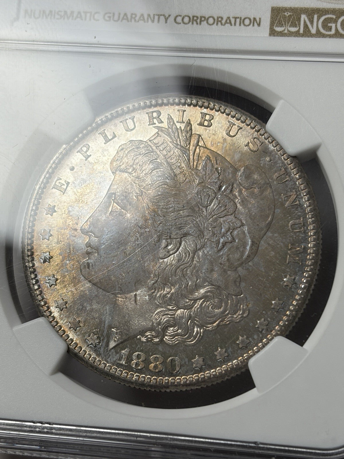 1880-S NGC MS66 Morgan Silver Dollar Toned