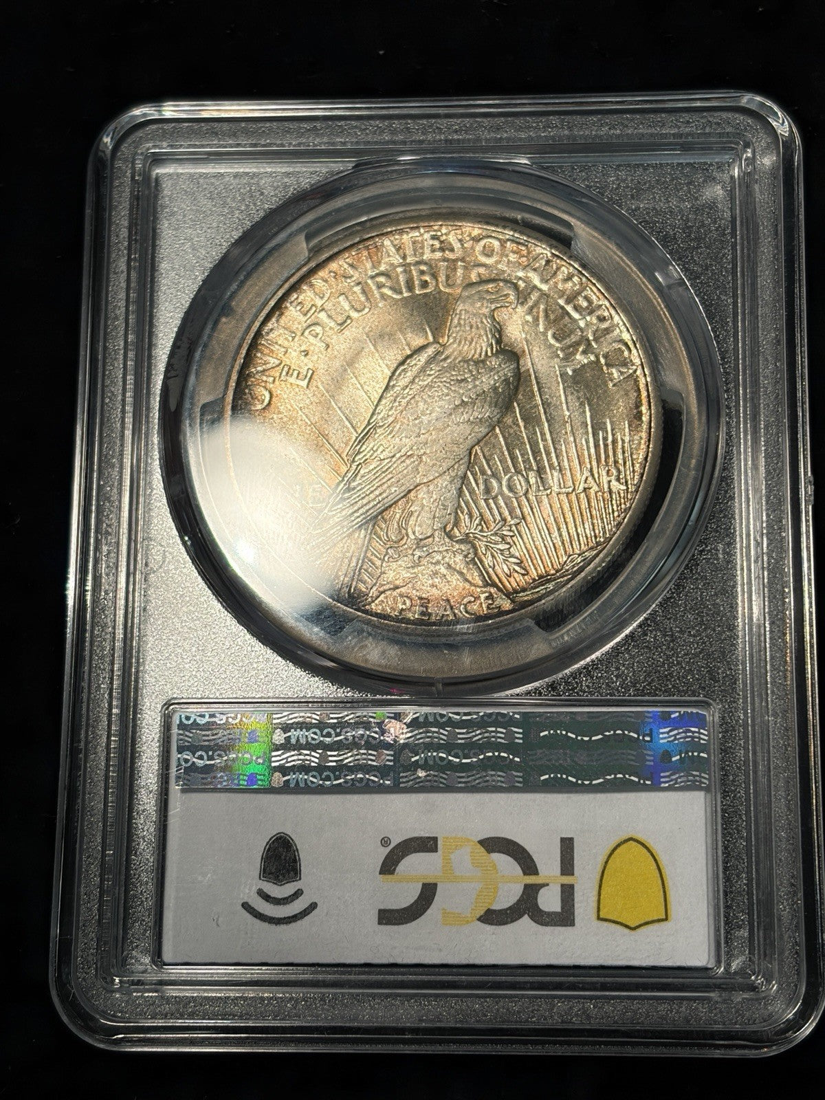 1921 PCGS MS65+ CAC Peace Dollar Toned PQ
