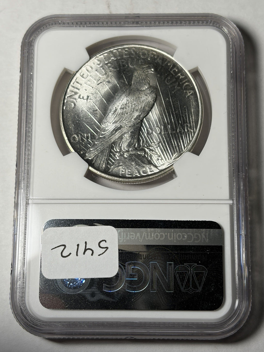 1923-D NGC UNC Details Peace Dollar