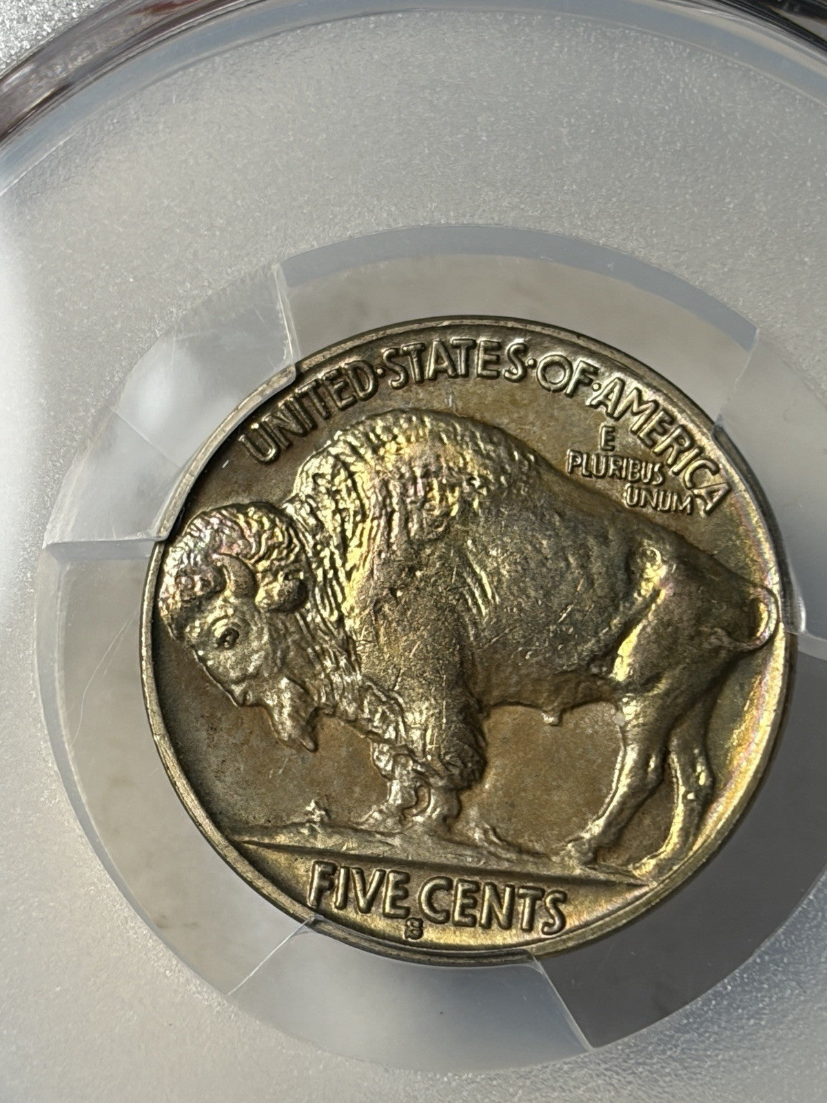 1931-S PCGS MS66+ CAC Buffalo Nickel Toned
