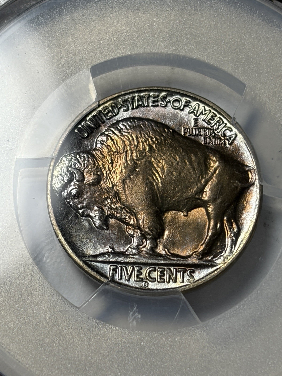 1938-D PCGS MS68 Buffalo Nickel Toned