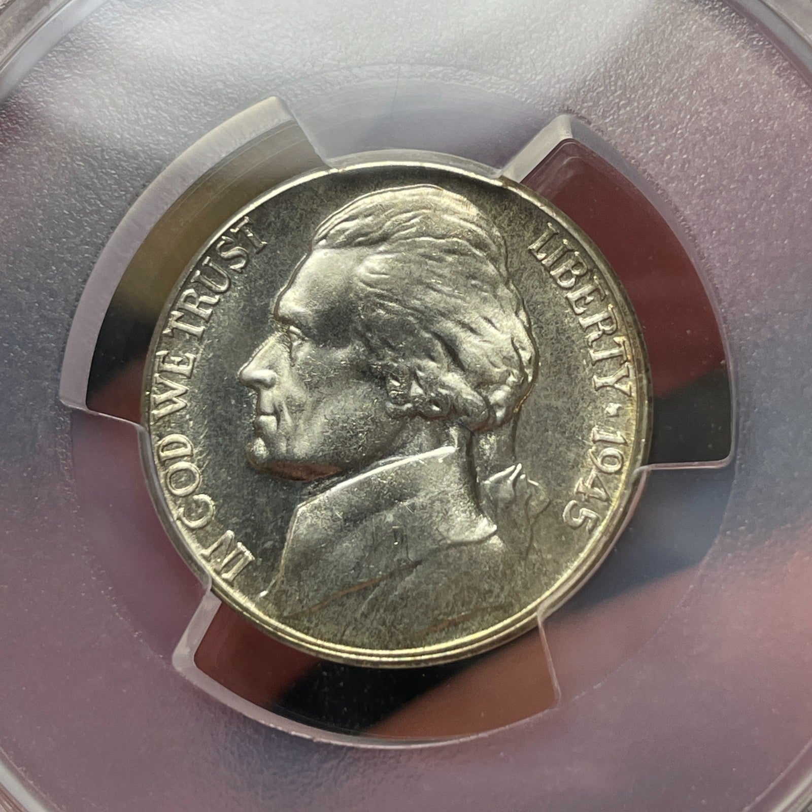 1945-S PCGS MS66+ Jefferson War Nickel - Semi-PL Ultra Rare Crazy Die Polish