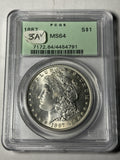 1887 PCGS MS64 Morgan Silver Dollar OGH Old Holder