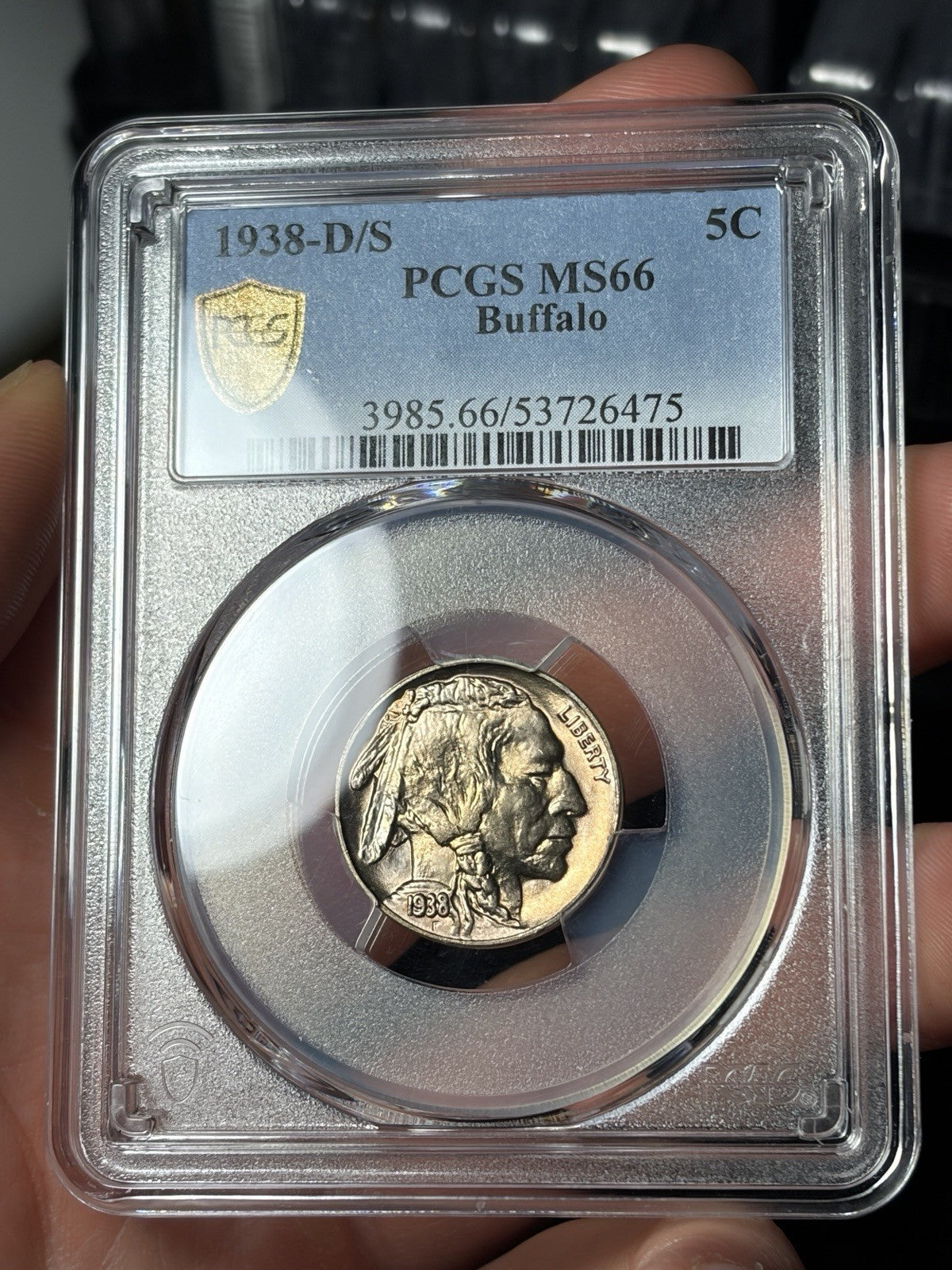1938-D/S PCGS MS66 Buffalo Nickel Toned