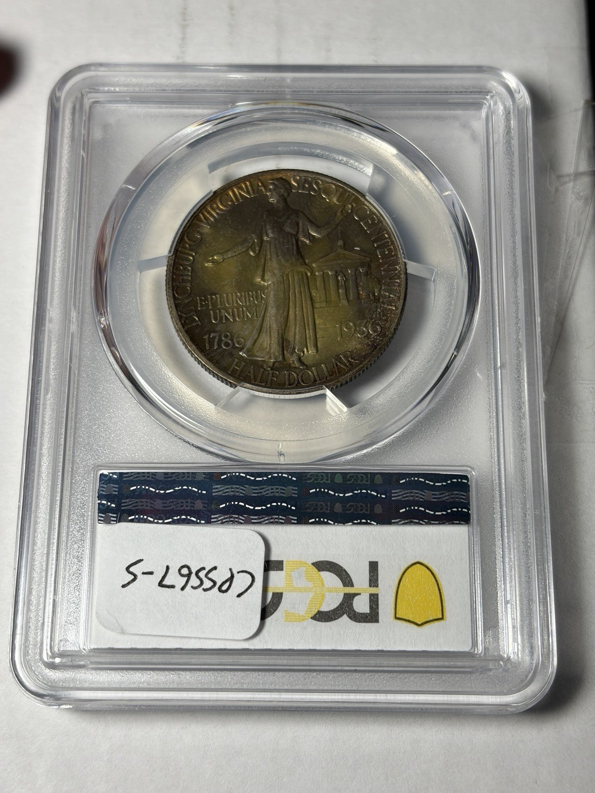 1936 PCGS MS66 Lynchburg Commemorative Half Dollar Toned