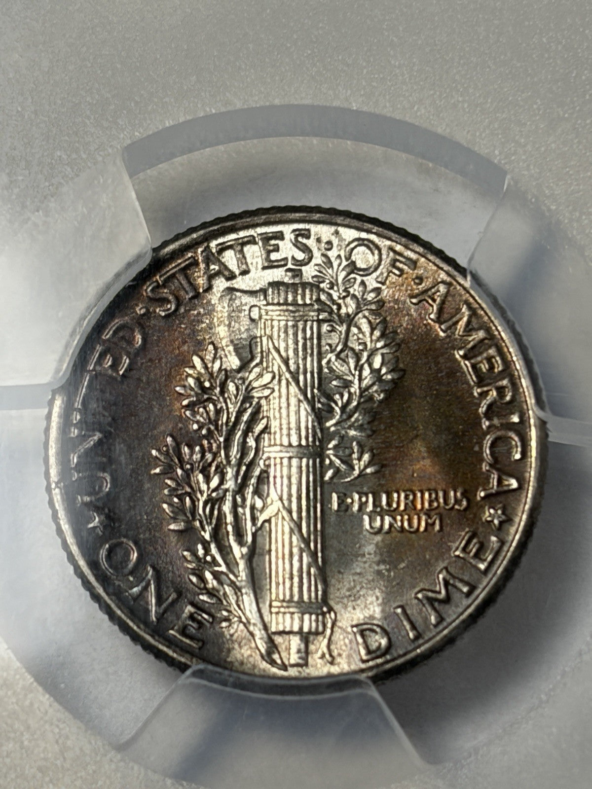 1930 PCGS MS66 FB Mercury Dime Toned