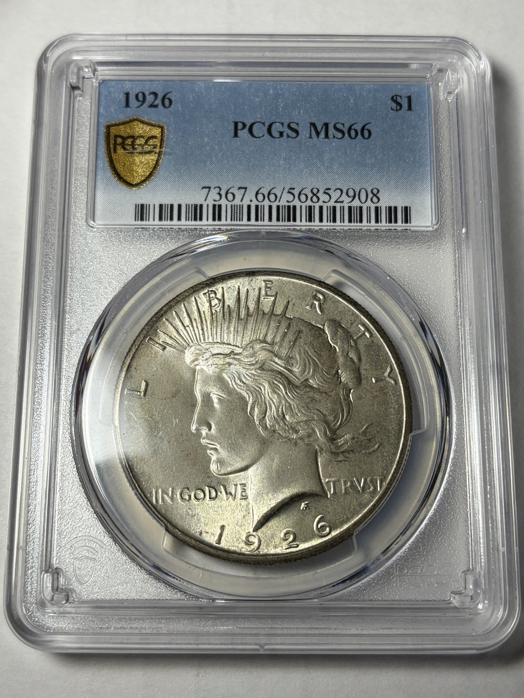 1926 PCGS MS66 Peace Silver Dollar