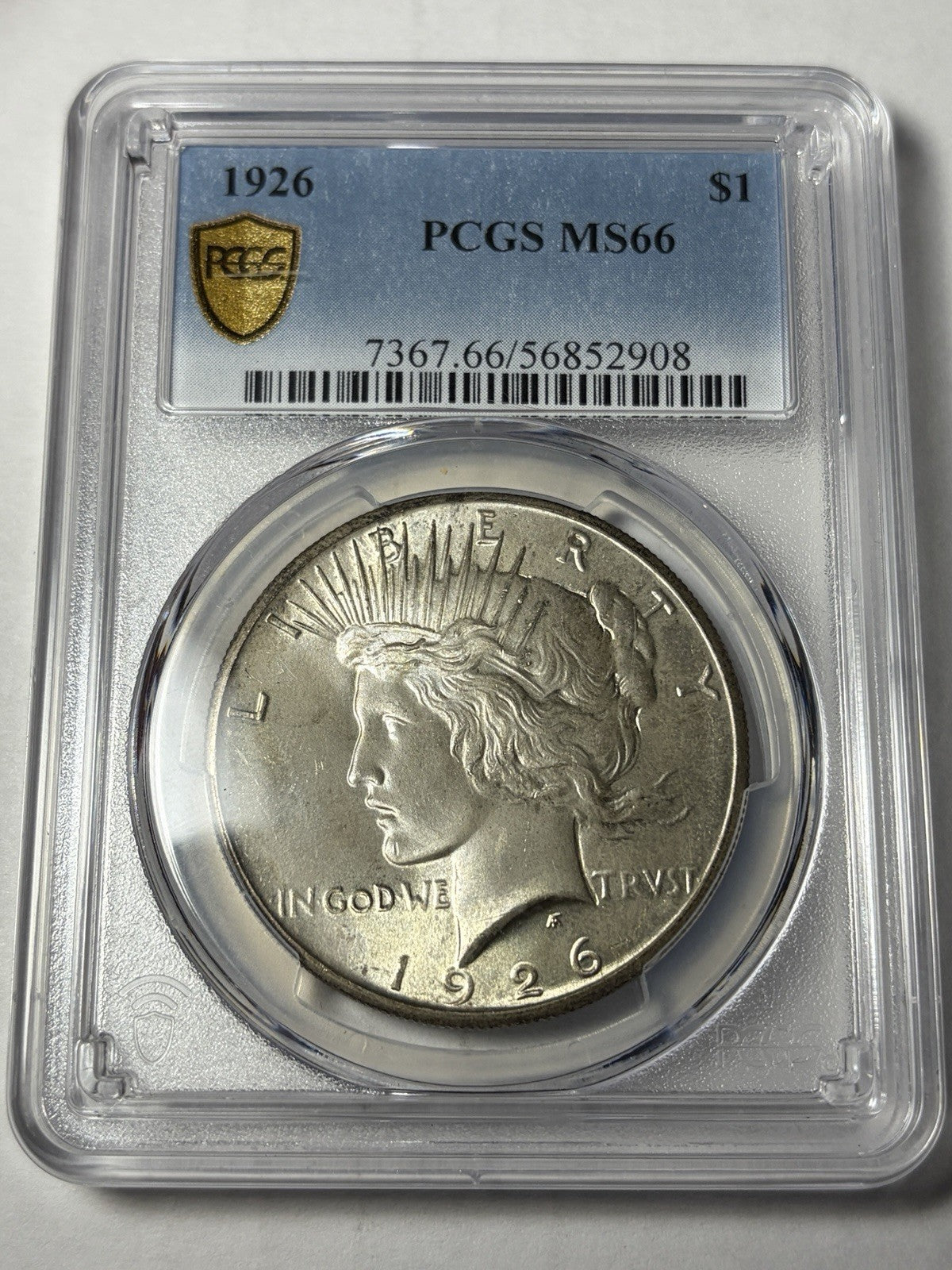 1926 PCGS MS66 Peace Silver Dollar