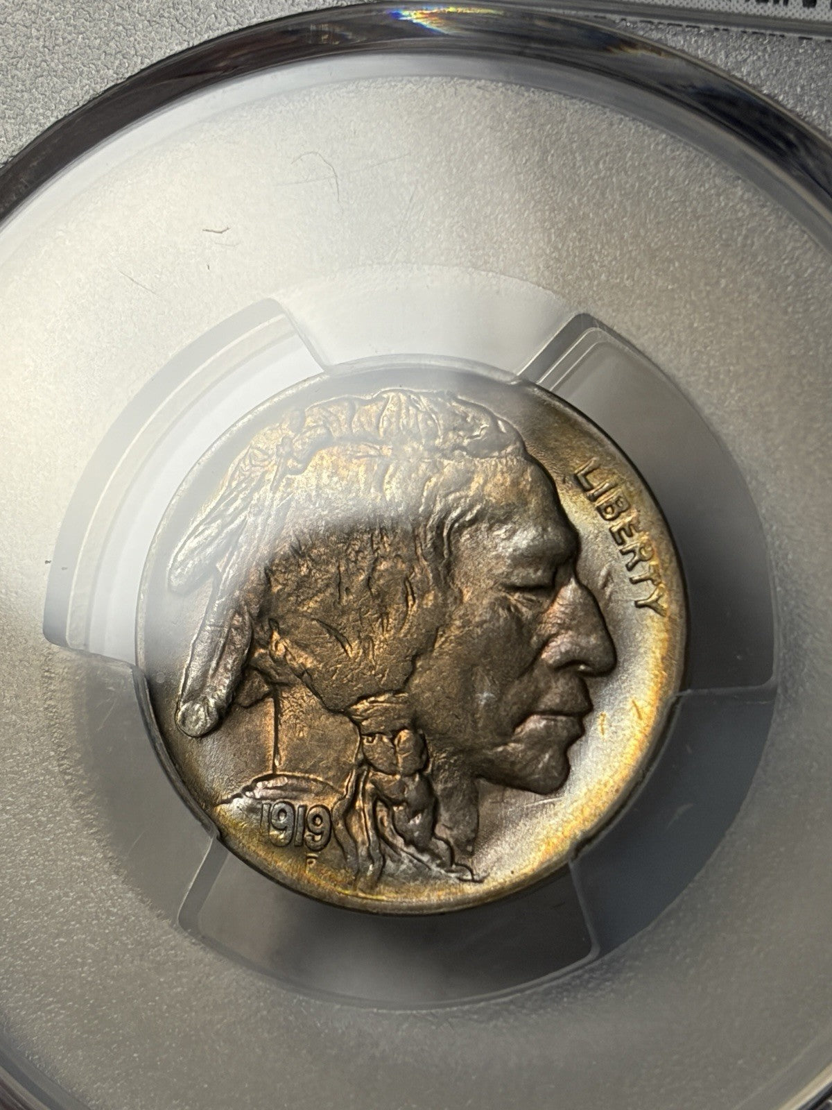 1919 PCGS MS64 Buffalo Nickel Toned