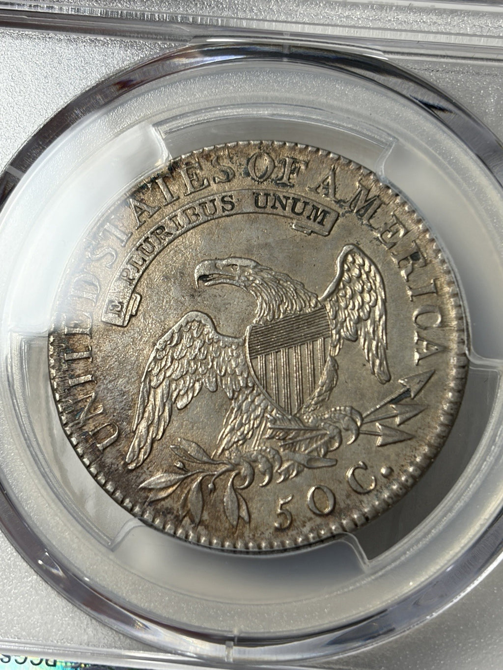 1818 PCGS AU Details Capped Bust Half Dollar