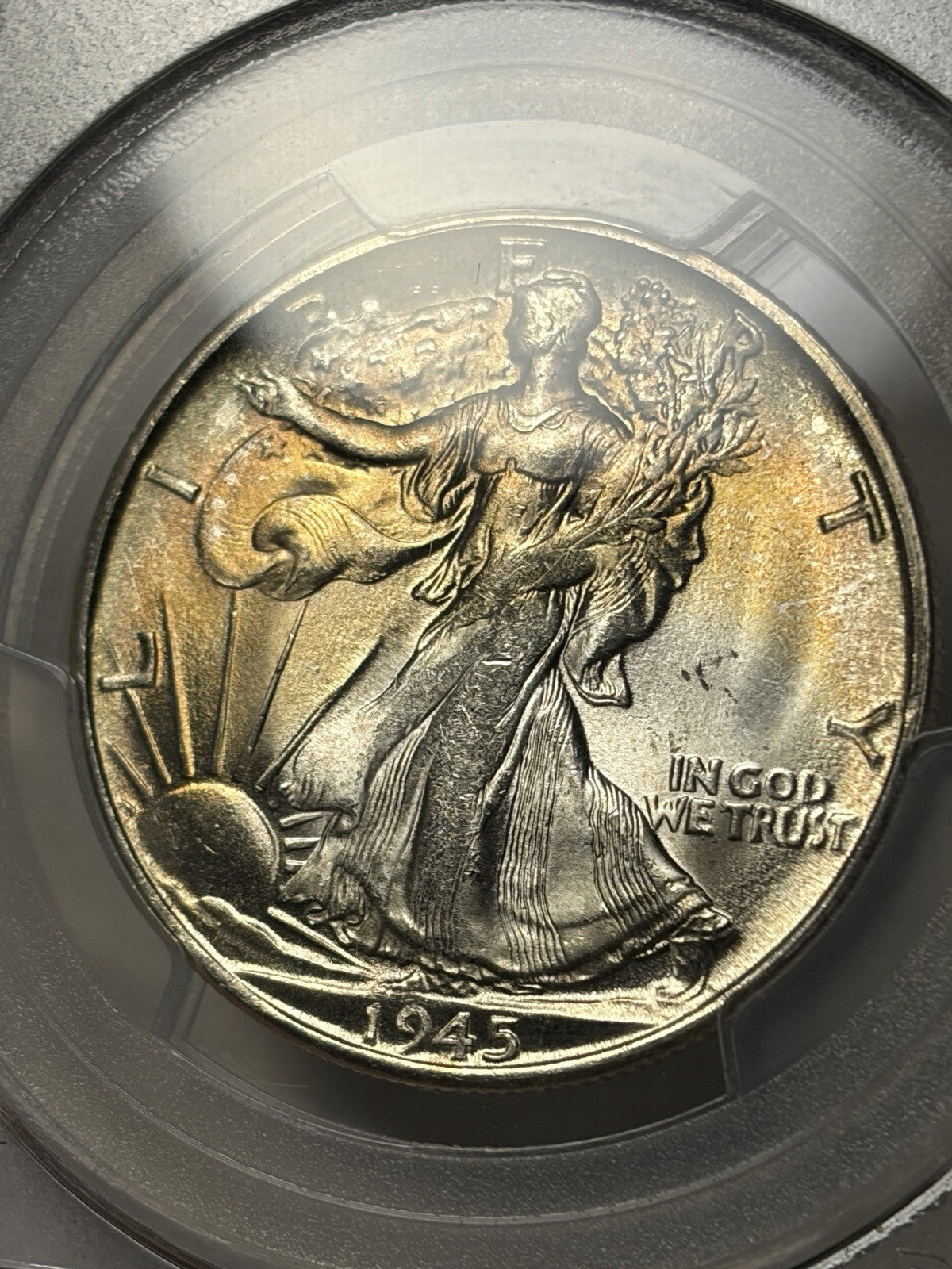 1945-S PCGS MS64 Walking Liberty Half Dollar Toned