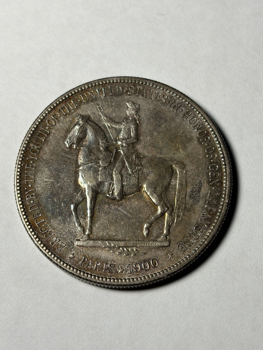 1900 Lafayette Silver Dollar Commemorative Toned