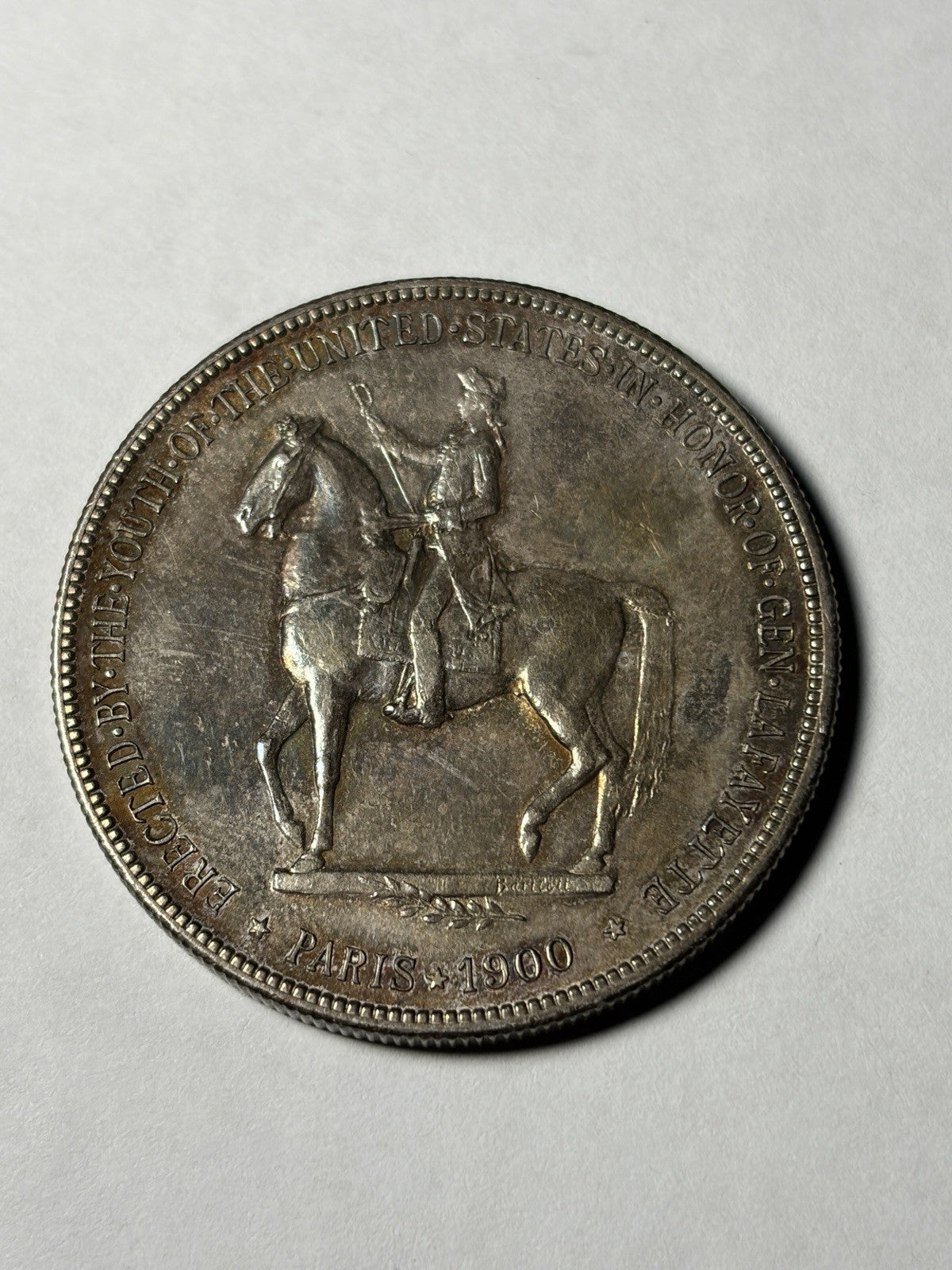 1900 Lafayette Silver Dollar Commemorative Toned