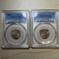 1857 PCGS Genuine Flying Eagle Graffiti Set