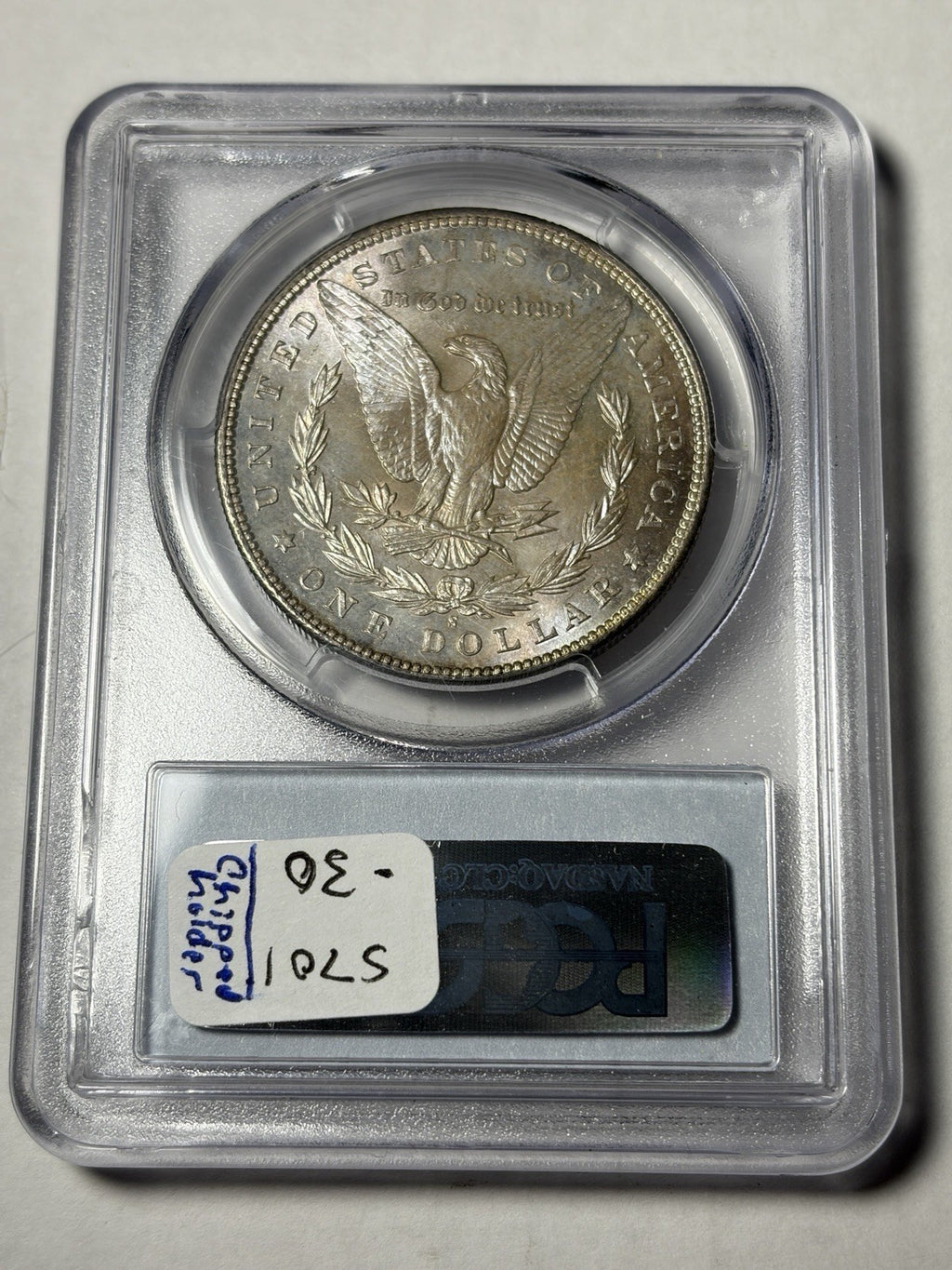 1898-S PCGS MS63 Morgan Silver Dollar Toned