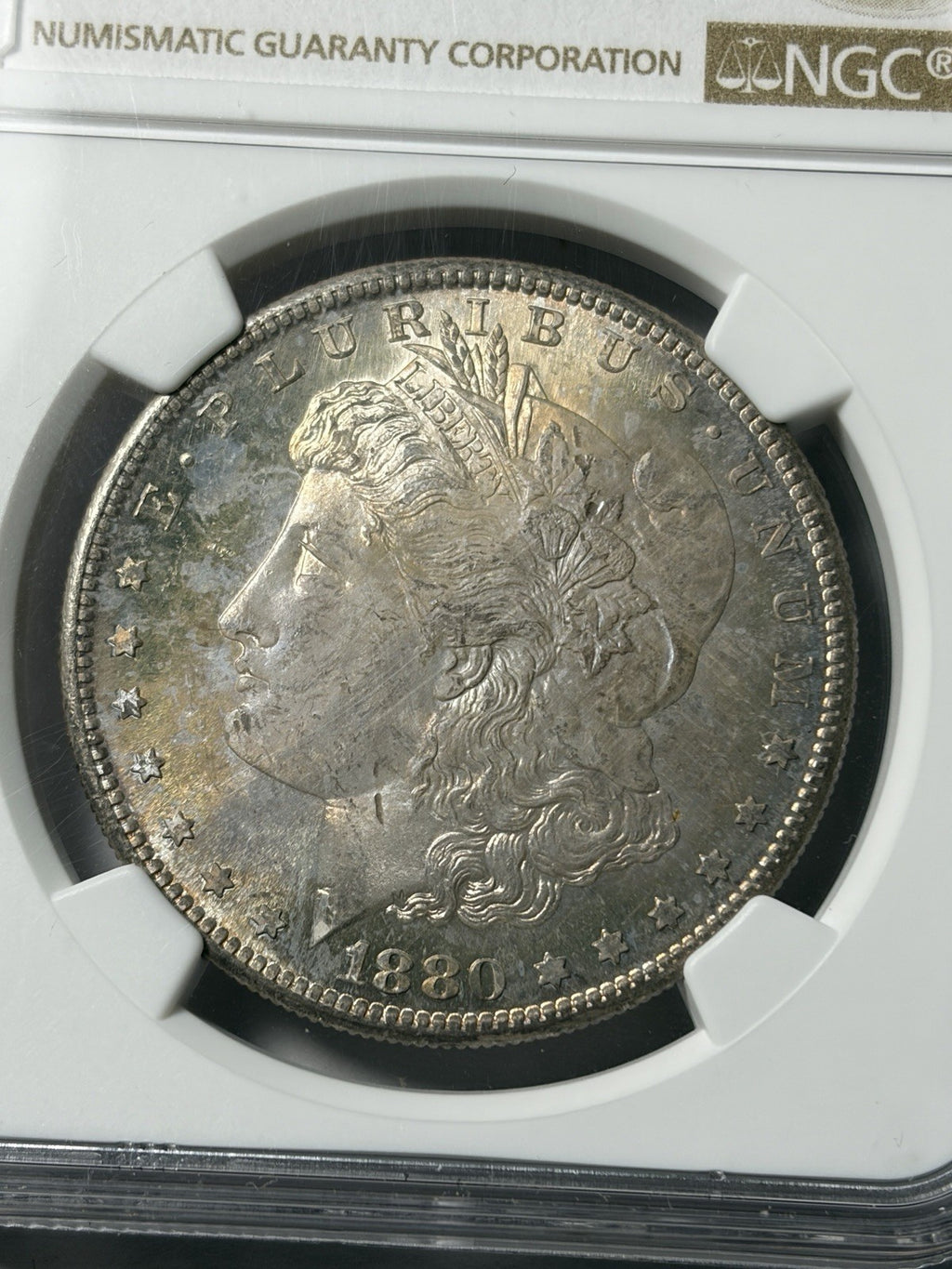 1880-S NGC MS66 Morgan Silver Dollar Toned