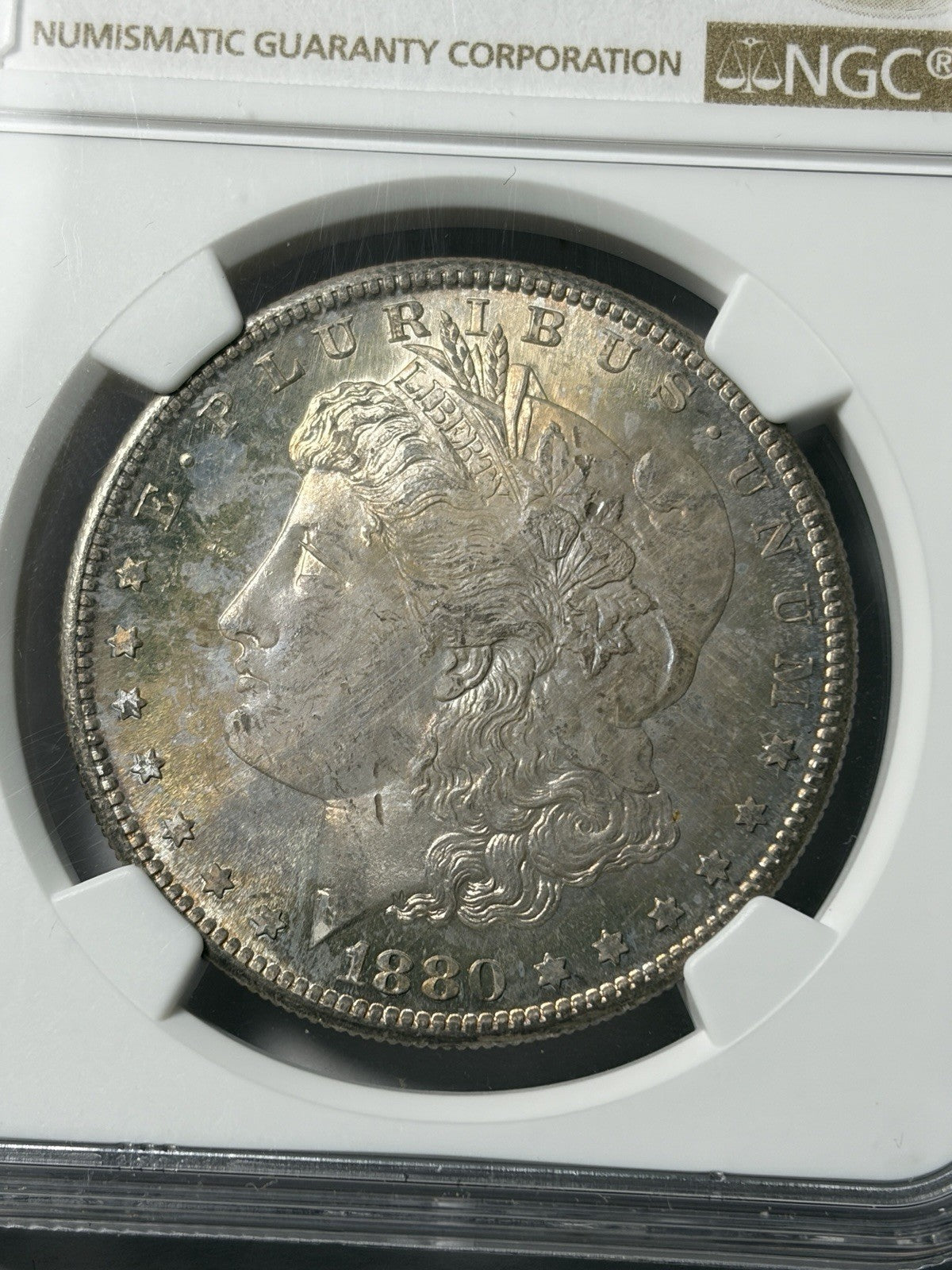 1880-S NGC MS66 Morgan Silver Dollar Toned