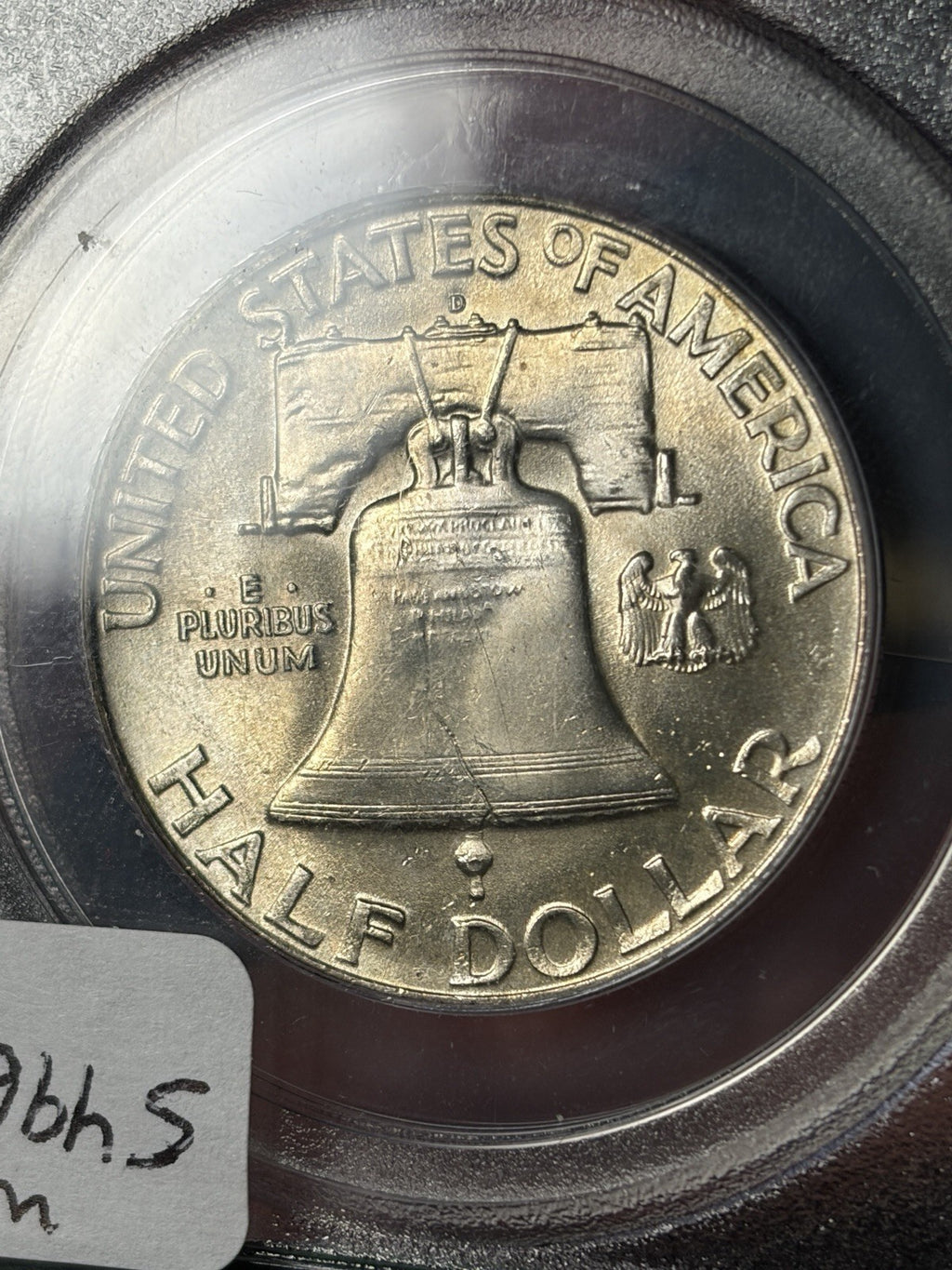 1951-D PCGS MS64 Franklin Half Dollar Toned OGH Old Holder