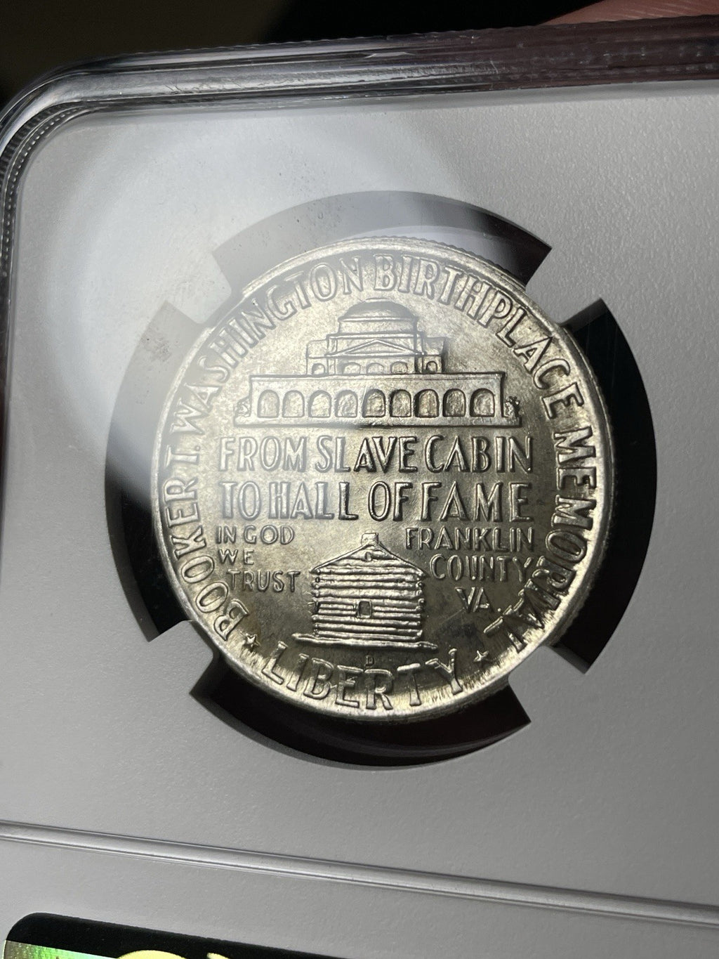1948-D NGC MS66+ CAC Booker T Washington BTW Commemorative Half Dollar