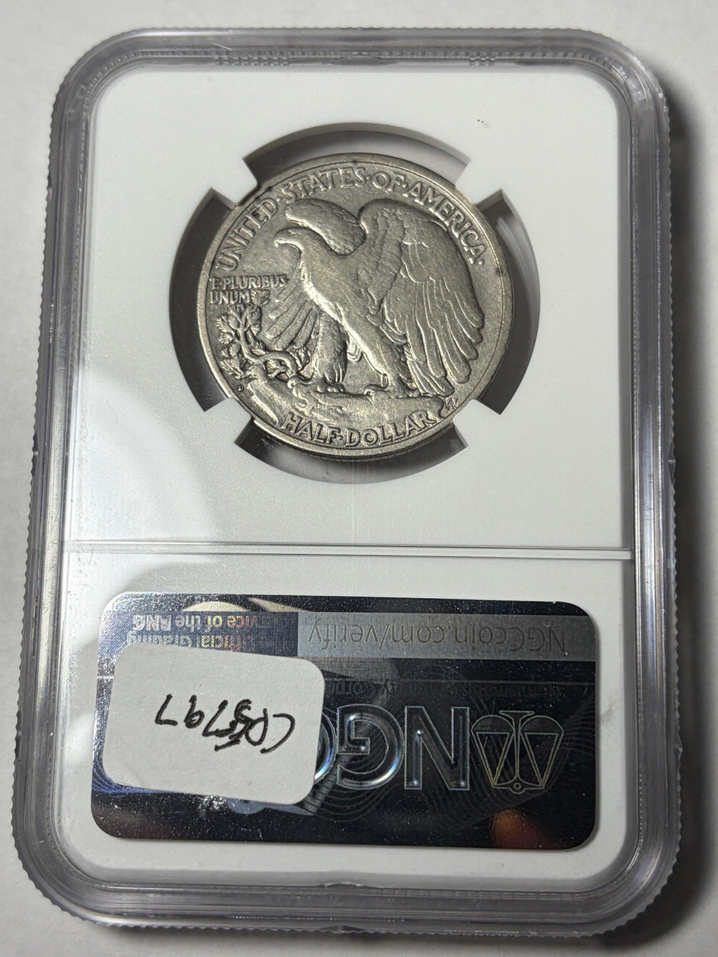 1921-D NGC VF Details Walking Liberty Half Dollar