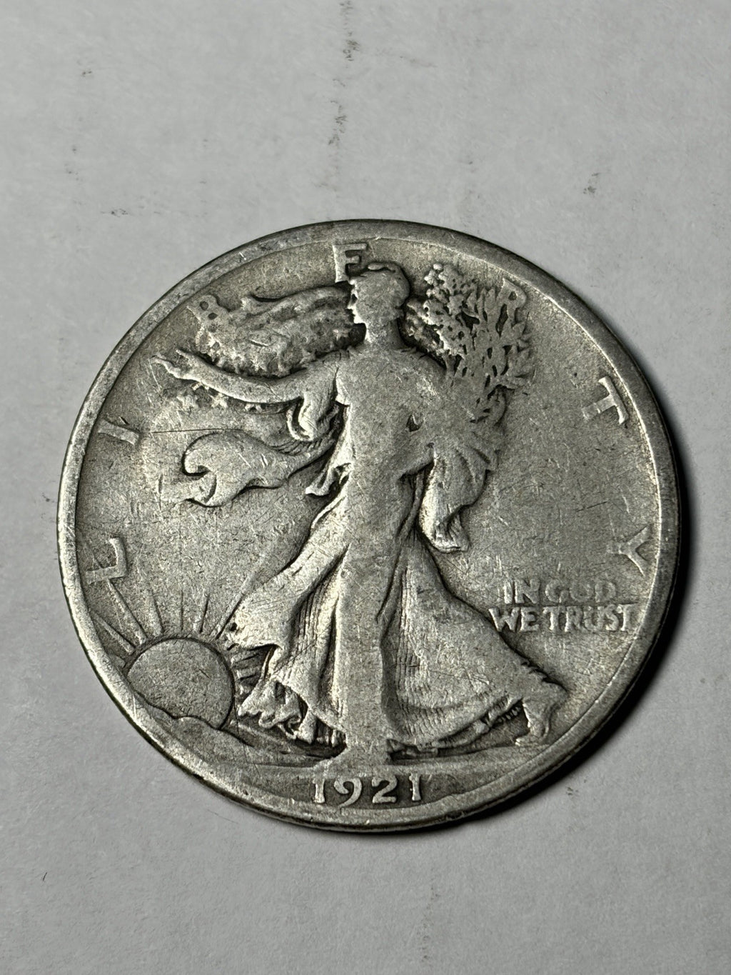 1921 Walking Liberty Half Dollar