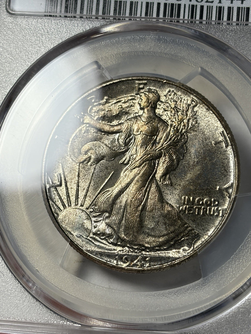 1941 PCGS MS65 Walking Liberty Half Dollar Toned