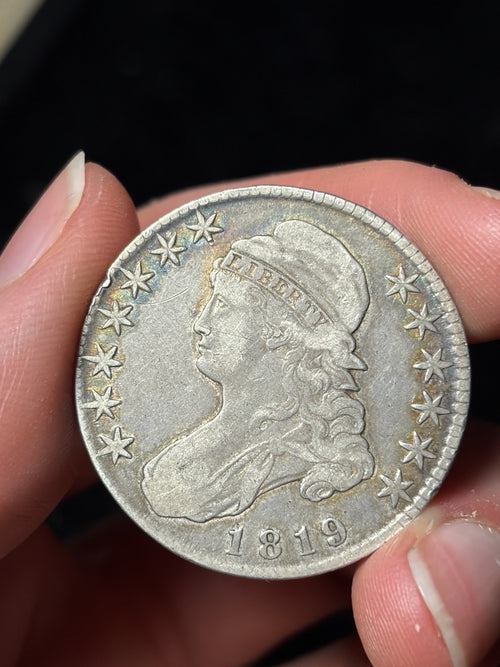 1819 Capped Bust Half Dollar Toned