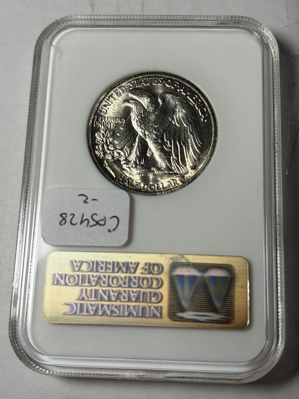 1946-S NGC MS64 CAC Walking Liberty Half Dollar Old Holder Fatty