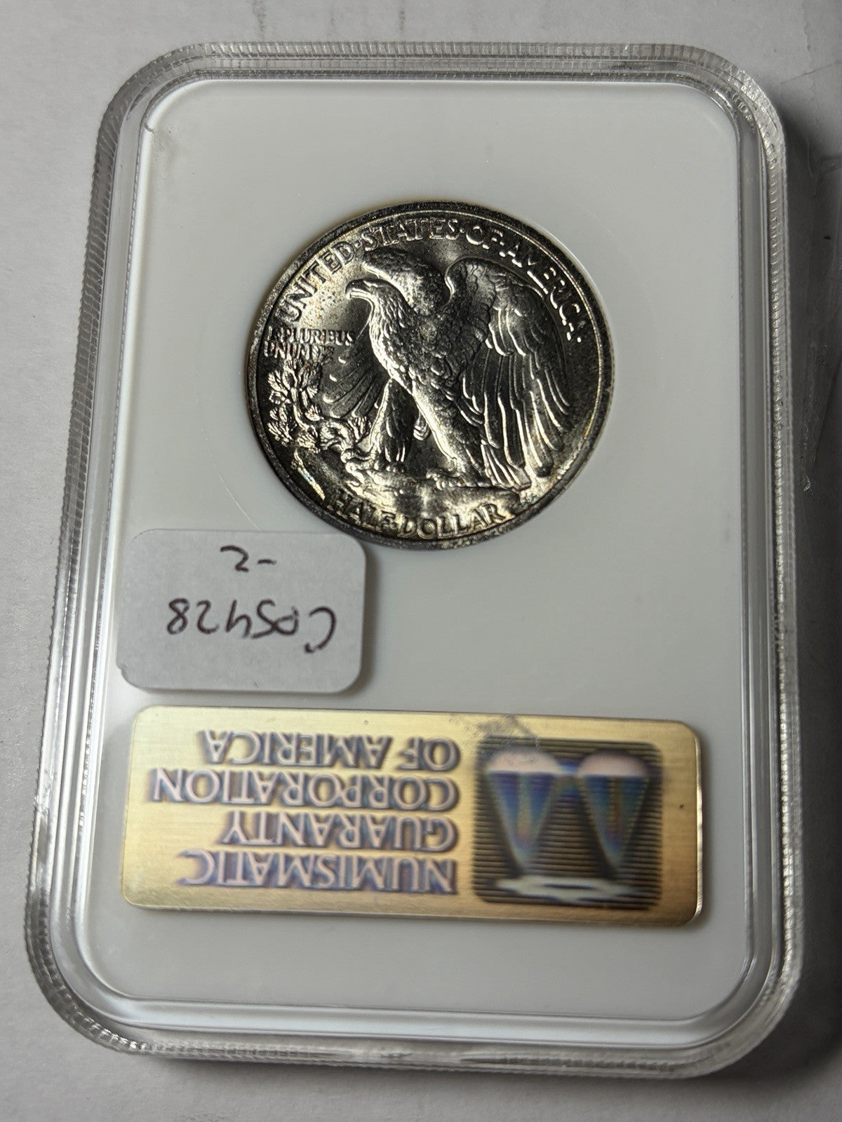 1946-S NGC MS64 CAC Walking Liberty Half Dollar Old Holder Fatty