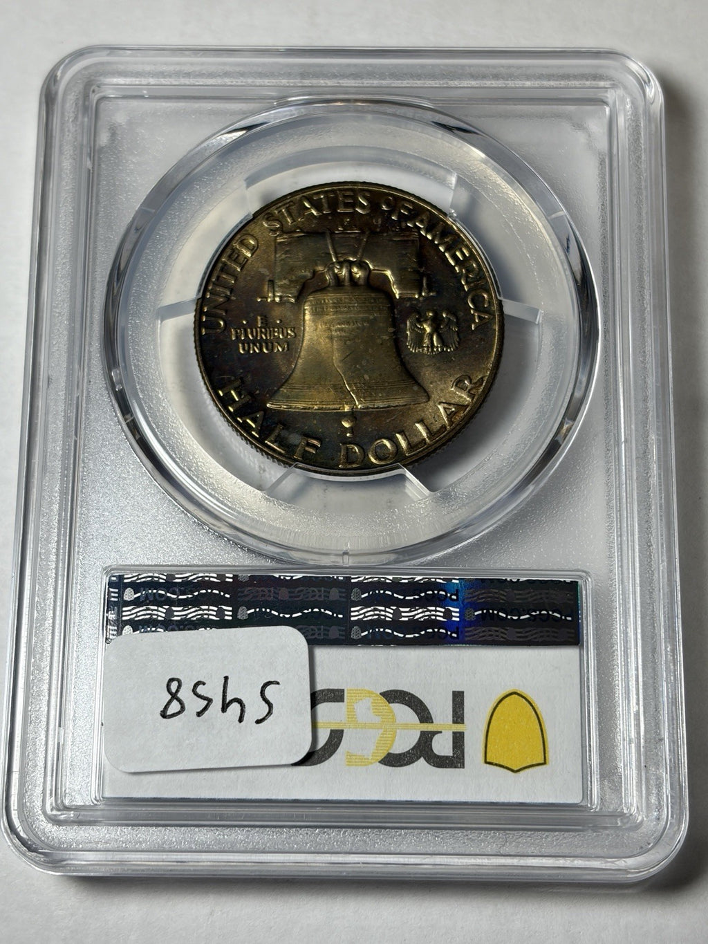 1963-D PCGS MS65 Frankiln Half Dollar Toned